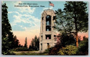 Middlesex Fells Massachusetts~Bear Hill Observatory~Circular Stairway~c1910 PC