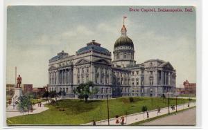 State Capitol Indianapolis Indiana 1909 postcard