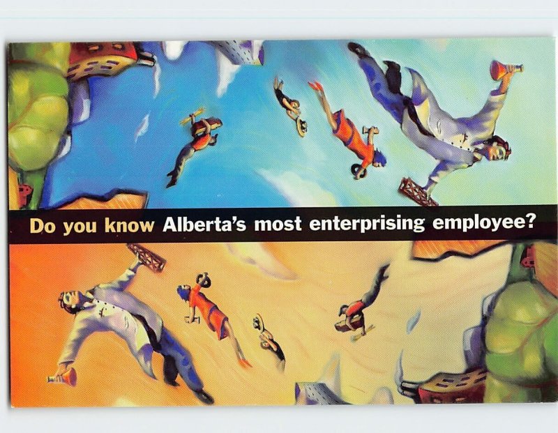 Postcard Do you know Alberta's most enterprising employee?, E Awards, Canada