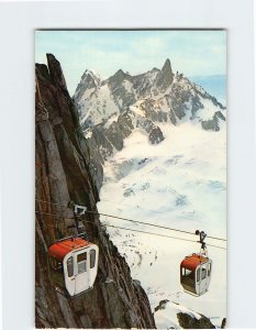 Postcard Aiguille du Midi Chamonix France