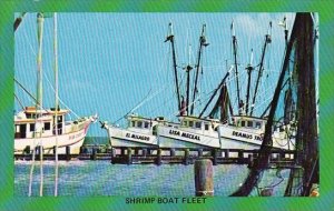 A Typical Shrimp Boat Fleet Seen All Along The Gulf Coast Of Corpus Christi T...