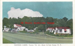 NY, Lake George, New York, Hastings Cabins, Route 9, Adirondak Resorts Press