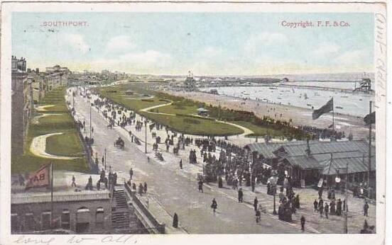 Illinois Rockford Southport Beach Scene 1909
