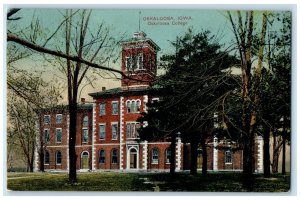 c1910 Oskaloosa College Exterior Building Field Oskaloosa Iowa Vintage Postcard