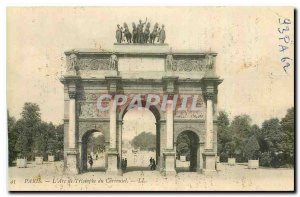 Old Postcard Paris Arc de Triomphe du Carrousel