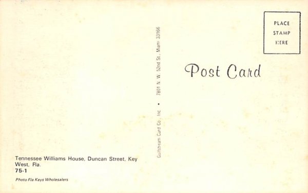 Tennessee Williams House Key West, Florida  