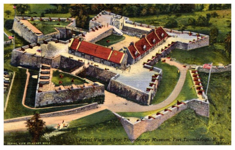 New York  Fort Ticonderoga , Aerial View