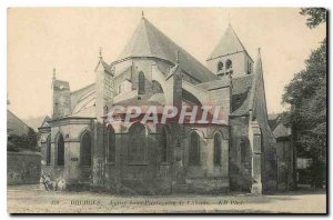 Old Postcard Bourges Eglise Saint Pierre Cote of the Apse