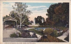 Ohio Dayton View Of Entrance Soldiers Home 1916