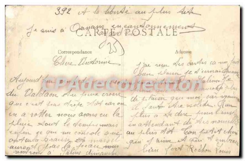 Postcard Old Ornans Panoramic