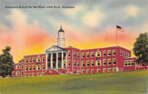 Little Rock Arkansas 1940s Linen Postcard Arkansas School For The Blind