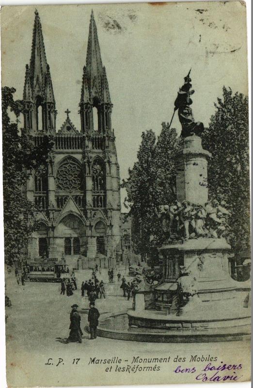 CPA MARSEILLE-Monument des Mobiles et les Reformes (185771)