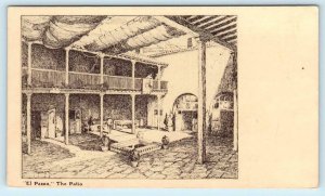 SANTA BARBARA, California CA~ The Patio EL PASEO - TEA ROOM Artist View Postcard