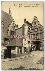 Old Postcard Belgium Ghent On the gallows with vegetables
