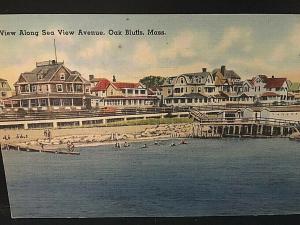 Postcard View along Sea View Avenue in Oak Bluffs,Martha's Vineyard, MA.      T5