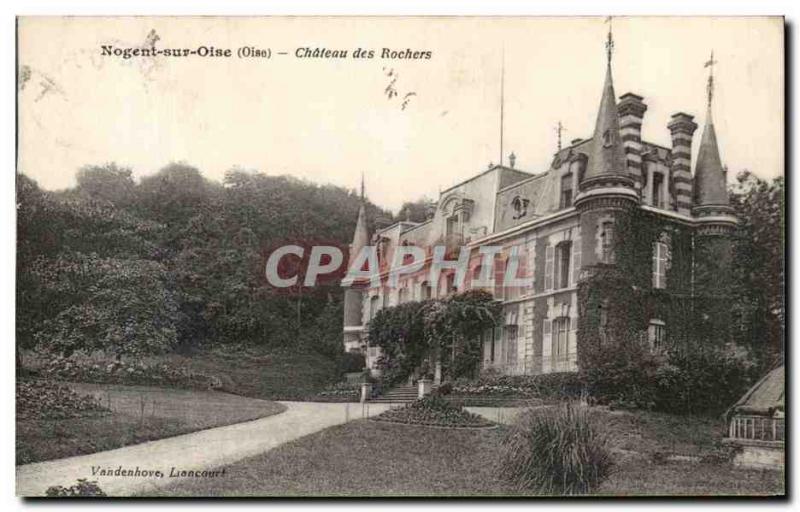 Old Postcard Nogent-sur-Oise Chateau des Rochers