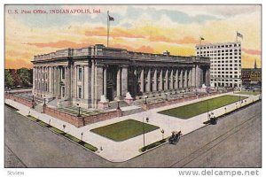 Exterior, U.S. Post Office,  Indianapolis, Indiana,  PU-1907