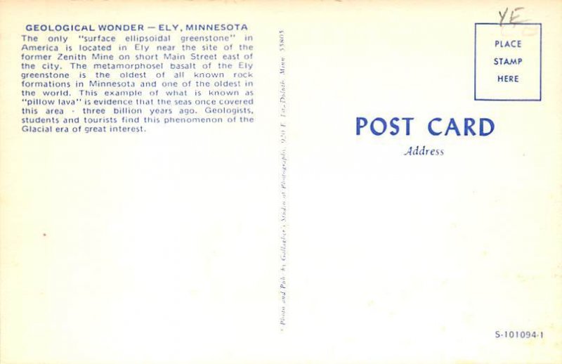 Greystone in Ely Greystone in Ely  - Ely, Minnesota MN Postcard