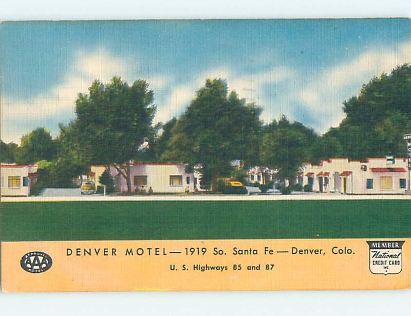 Pre-1980 MOTEL SCENE Denver Colorado CO hk2133