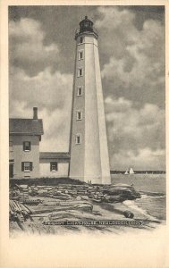 UDB Lithograph Postcard; Pequot Light House New London CT Unposted Excellent