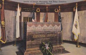 Illinois Springfield Oak Ridge Cemetery Interior Of Lincoln Monument