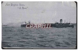 Postcard Old New Brighton Charter Boats to Race