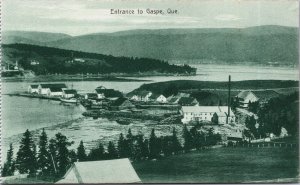 Canada Entrance to Gaspe Quebec Vintage Postcard C075