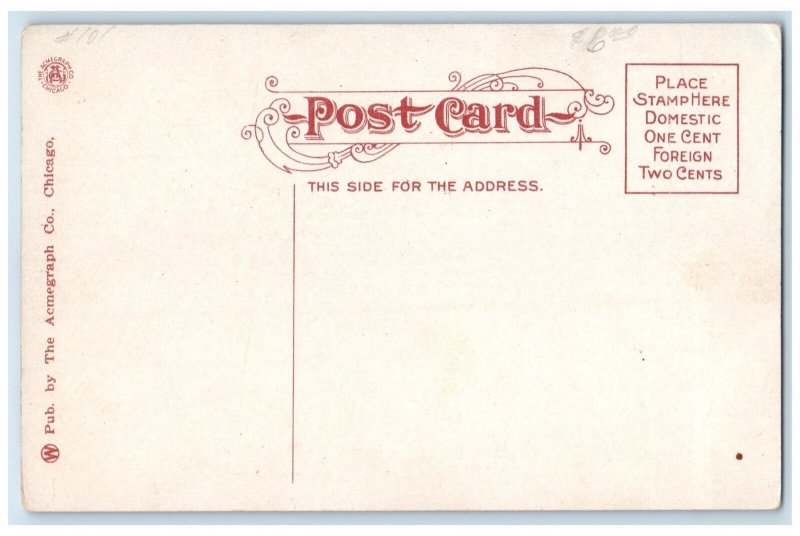 c1910 Exterior View Old Line Bankers Life Building Lincoln Nebraska NE Postcard