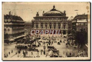 Old Postcard Paris Strolling Place De I & # 39Opera