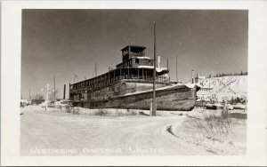 Sternwheeler 'Yukoner' and 'Nasutlin' in background Unused RPPC Postcard G68