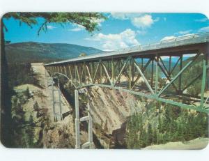 Unused Pre-1980 BRIDGE SCENE Bonners Ferry - Near Sandpoint Idaho ID d3748