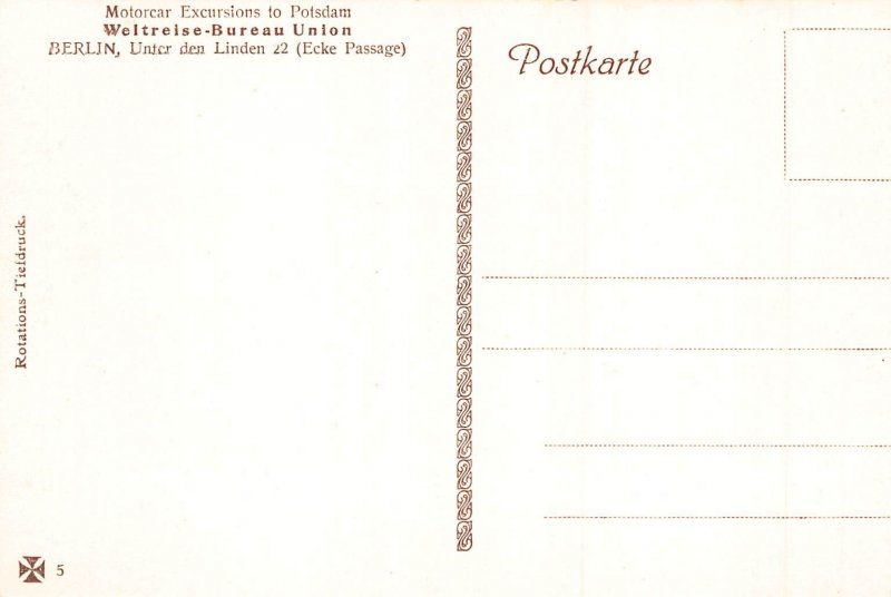 Germany Potsdam Brandenburger Tor Gate vintage postcard