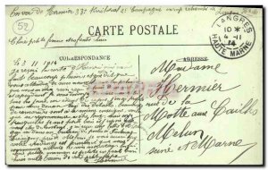 Old Postcard Langres Statue Diderot