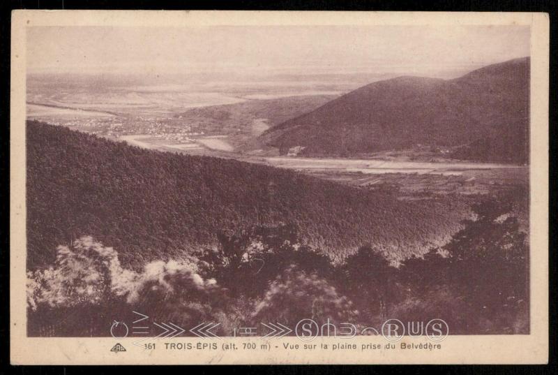 Trois-Epis - Vue sur la plaine prise du Belvedere