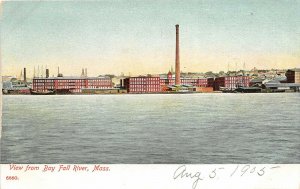Fall River Massachusetts 1905 Postcard View From the Bay