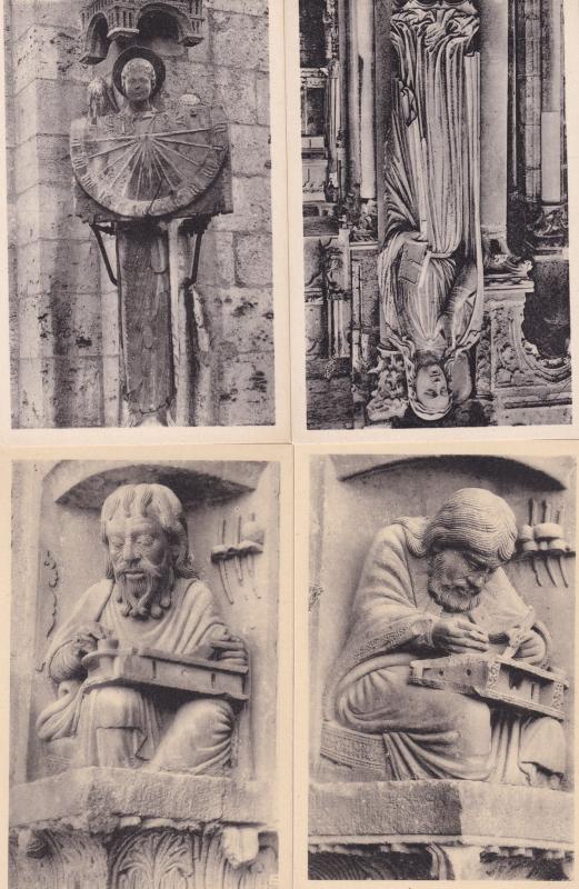 Cathedrale De Chartres 4x Antique French Mint Postcard s