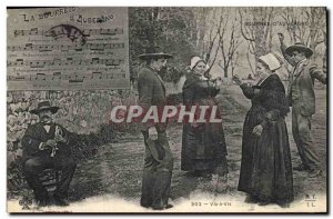Old Postcard Folklore Auvergne Bourree The Opposite