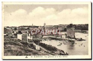 Old Postcard St Servan general view and Solidor Tower