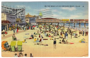 On The Beach At Old Orchard Beach, Maine