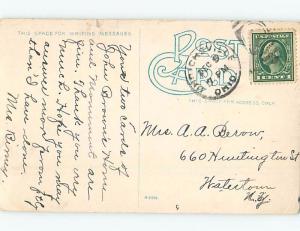 Divided-Back CHURCH SCENE Steubenville Ohio OH G4341