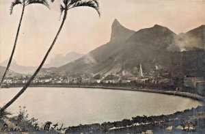 RIO de JANEIRO BRAZIL~Praia de Botafogo~1920s PHOTO POSTCARD