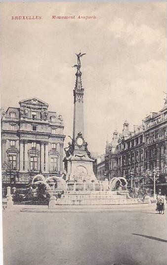 Belgium Brussels Monument Anspach