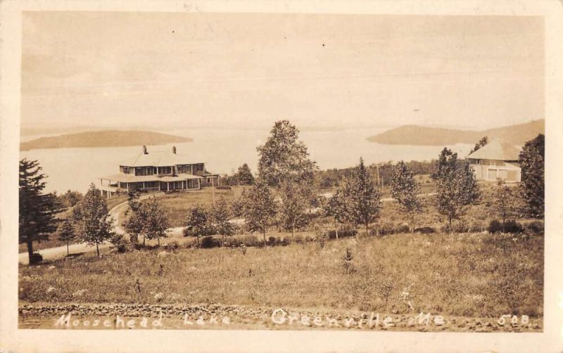 Greenville Maine Moosehead Lake Scenic View Real Photo Postcard AA24845