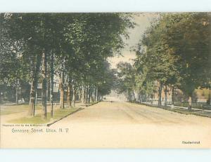 Unused Pre-1907 HOUSES ALONG GENESEE STREET Utica New York NY t3399