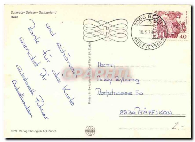 Modern Postcard Gruss aus Bern Bear