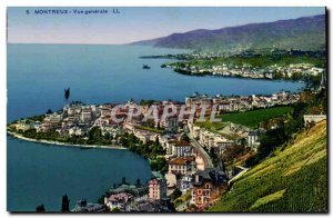 Switzerland - Schweiz - Vaud - Montreux - Vue Generale - Old Postcard