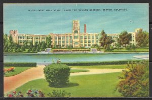 Colorado, Denver - West High School From Sunken Gardens - [CO-182]