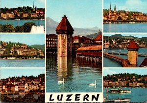 Switzerland Luzern Lucerne Multi View 1964
