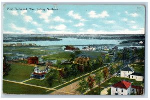 New Richmond Wisconsin Postcard Looking Northeast Residence Section Scene 1910