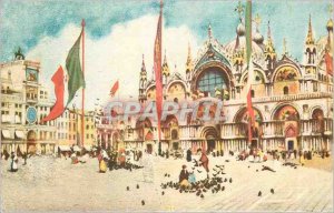 Modern Postcard Venezia Chiesa di S Marco Torre Dell'Orologio